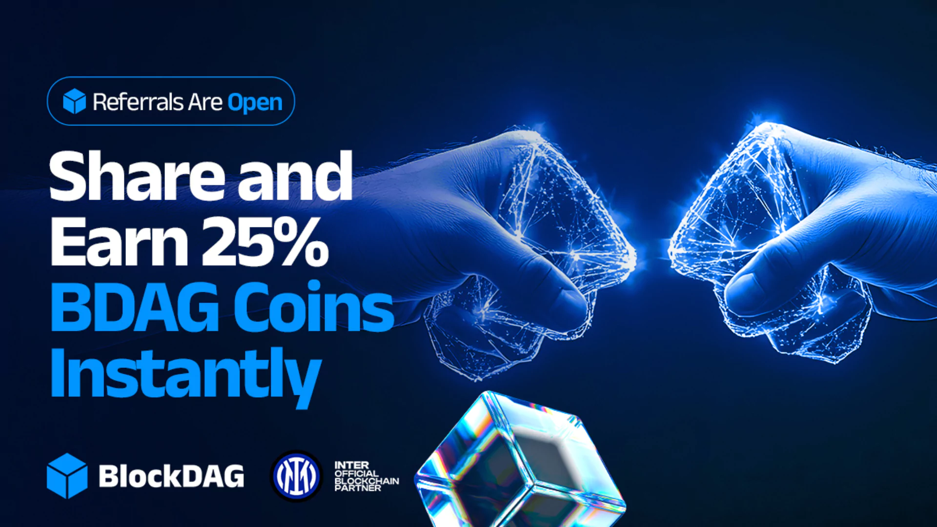 BlockDag的推荐程序使用户可以在不花卢比的情况下赚取加密