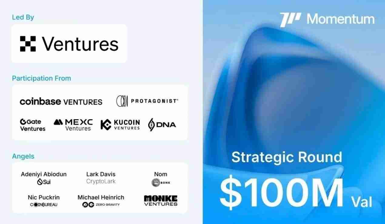 OKX Ventures在Momentum中领导新的资金，这是SUI区块链上的分散交流