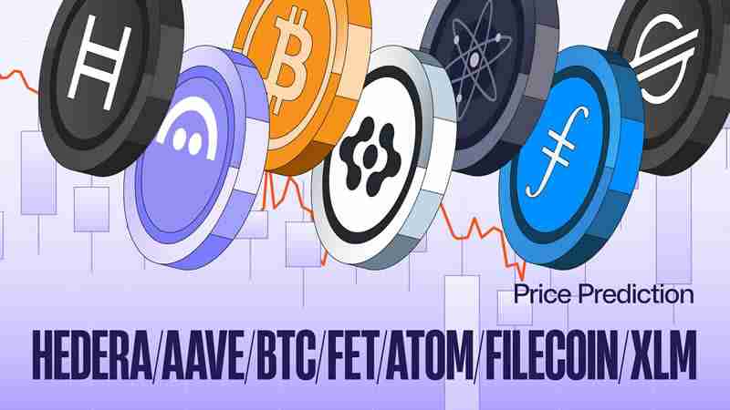 6/09价格预测：BTC、HBAR、AAVE、FET、ATOM、FIL和XLM代币